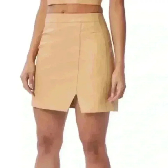 Tan Mini Skirt - Picture 2 of 2